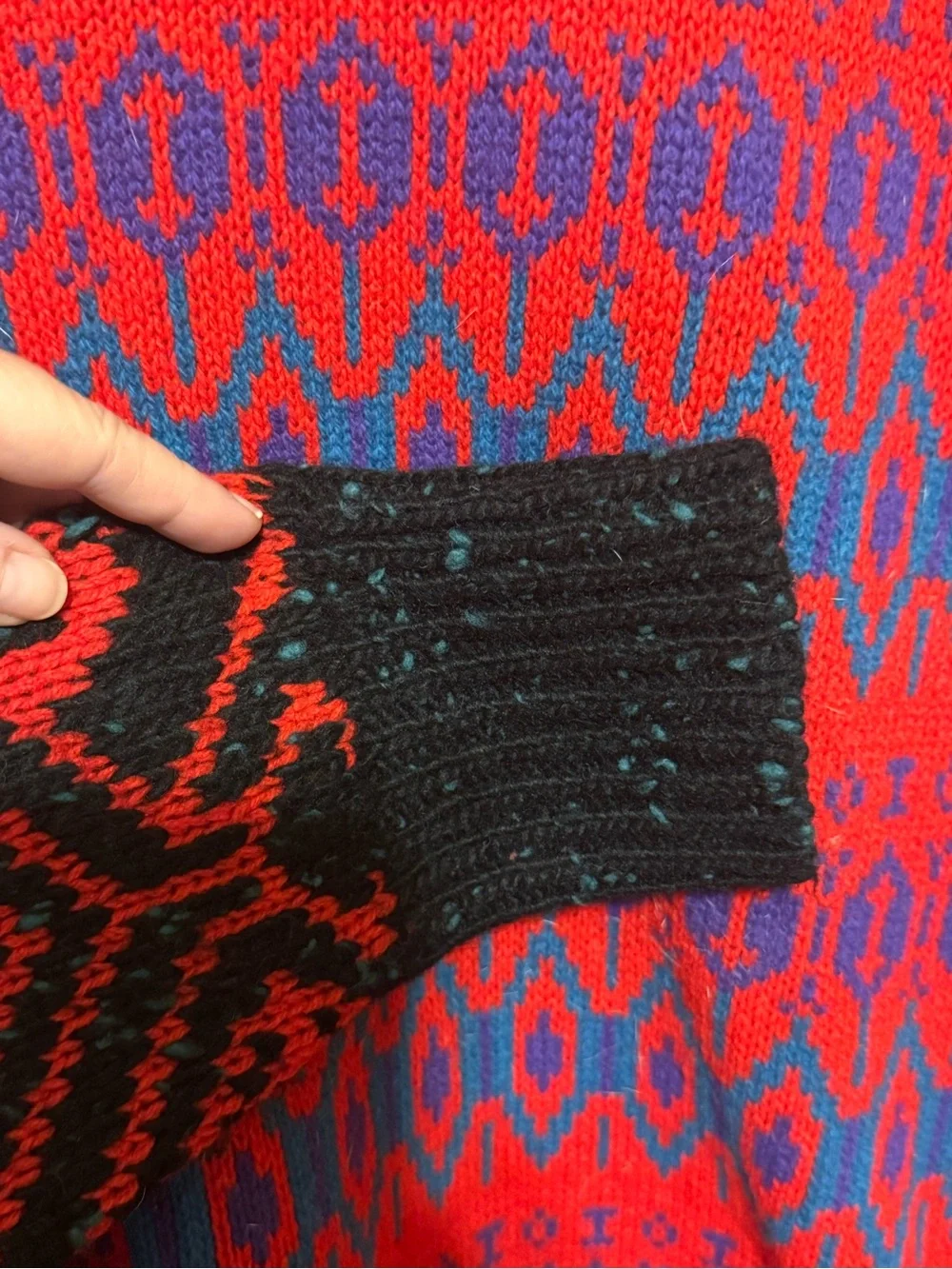 J. Crew Geometric Wool Sweater
